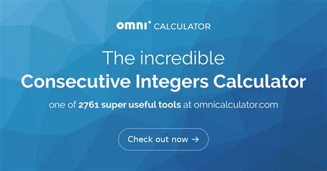 four consecutive integers calculator